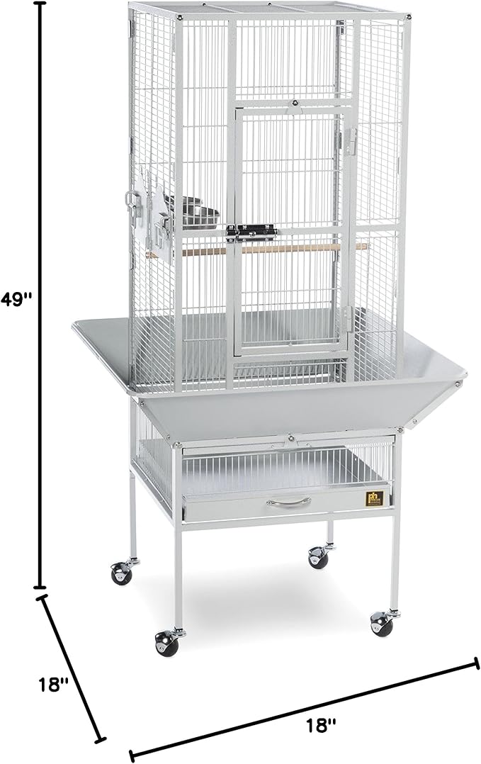 Prevue Pet Products 3351W Park Plaza Bird Cage, Pewter,Small
