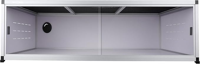 Versatile PVC Reptile Cabinet with Acrylic/PVC Door Options - Large Reptile Terrarium 48 * 24 * 12 inch Ideal for Snake Cage or Multi-Functional Enclosure (12-Inches Height)