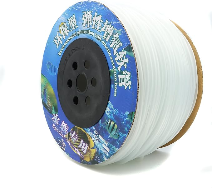 ALEGI 600 Feet Standard 3/16" Flexible Airline Tubing with Connectors for Aquariums, Terrariums and Hydroponics