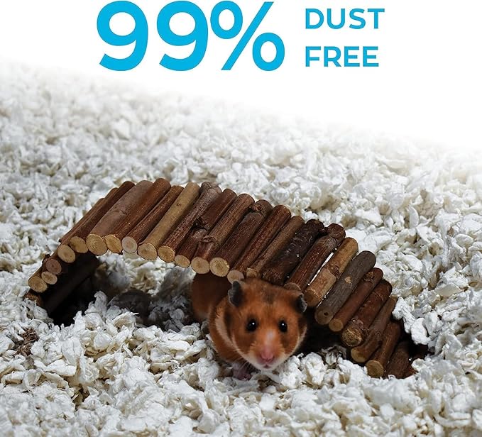 Carefresh 99% Dust-Free White Natural Paper Small Pet Bedding with Superior 10 Day Odor Control & Absorption, for Guinea Pigs, Hamsters, Rabbits, & Rats, 60 L