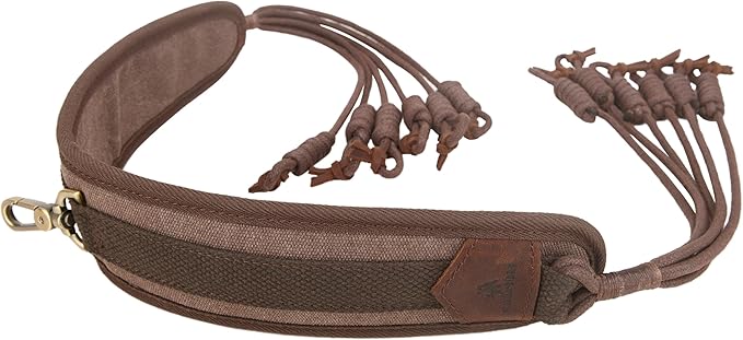 WAYNE'S DOG Canvas Bird Game Carrier, Waterfowl Dove Small Animal Game Carrier Hanger Tote Shooting Accessories (Coffee)