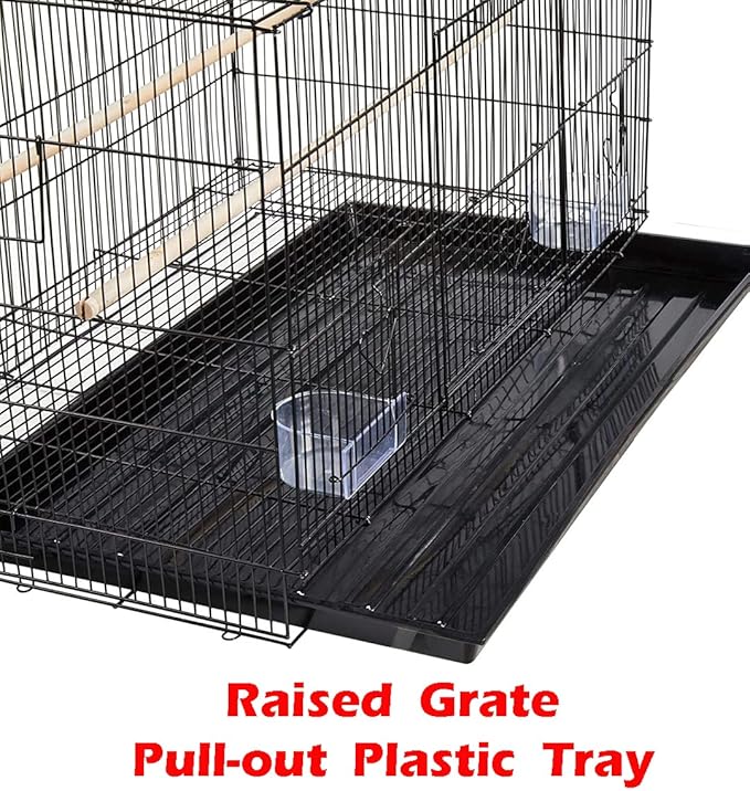 Lot of 6 Aviary Breeding Bird Finch Parakeet Finch Flight Breeder Cage 24" x 16" x 16"H (Black, 24" x 16" x 16"H)