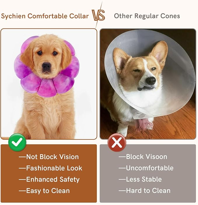 Soft Cat Cone Collar, Adjustable Recovery Collar, Protective Cat Neck Cone After Surgery
