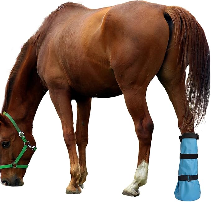 yeezo Hoof Soaking Boot Horse Soaker Hooves Treatment Bag with EVA Pad 1 Pair