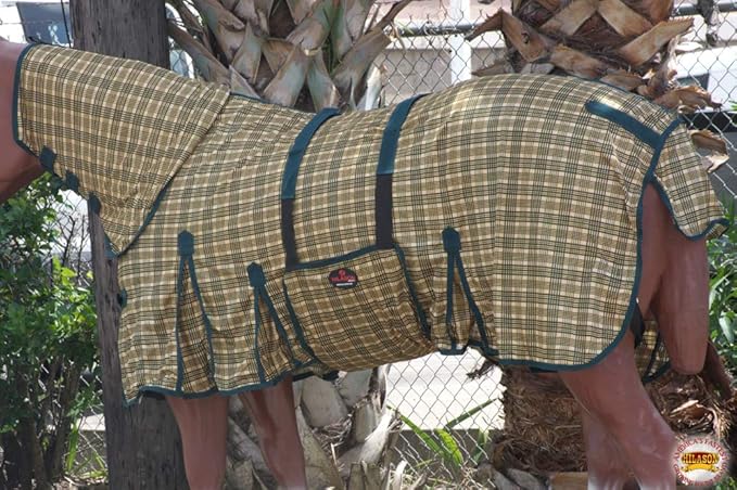HILASON Horse Fly Sheet - Summer Spring UV Protection Mesh Bug Mosquito FlySheet for Horses | Fly-Sheet