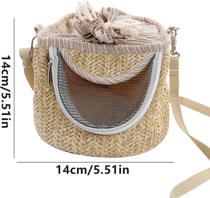 Trendy and Functional Bird Carrying Bag | Breathable Parrot Hiking Carrier with Shoulder Strap | Bird Carrying Bag Ideal for Small Pet Animals