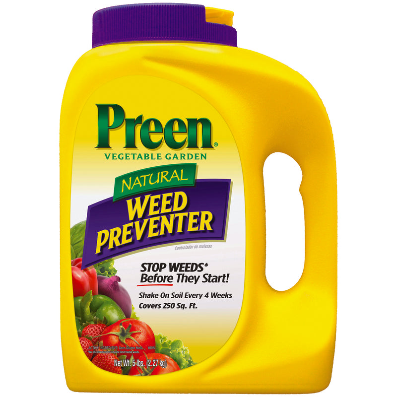 Preen Weed Preventer Granules 5 lb 24-64153, Pack of 4
