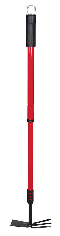 Bond 37 in. 3 Tine Steel Hoe Rake Steel Handle LH016