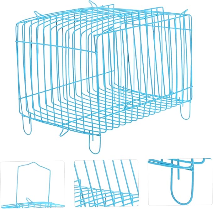 Milisten Portable Metal Bird Carrier Cage Lightweight Outdoor Travel Cage with Breathable Wire Design for Parrots Conures Cockatiels Easy Carry