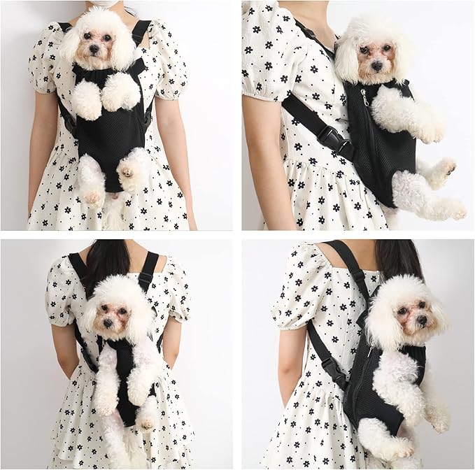 Adjustable Pet Carrier Backpack - Dog Hiking & Travel Carrier, Front Carrier, Puppy Carrier