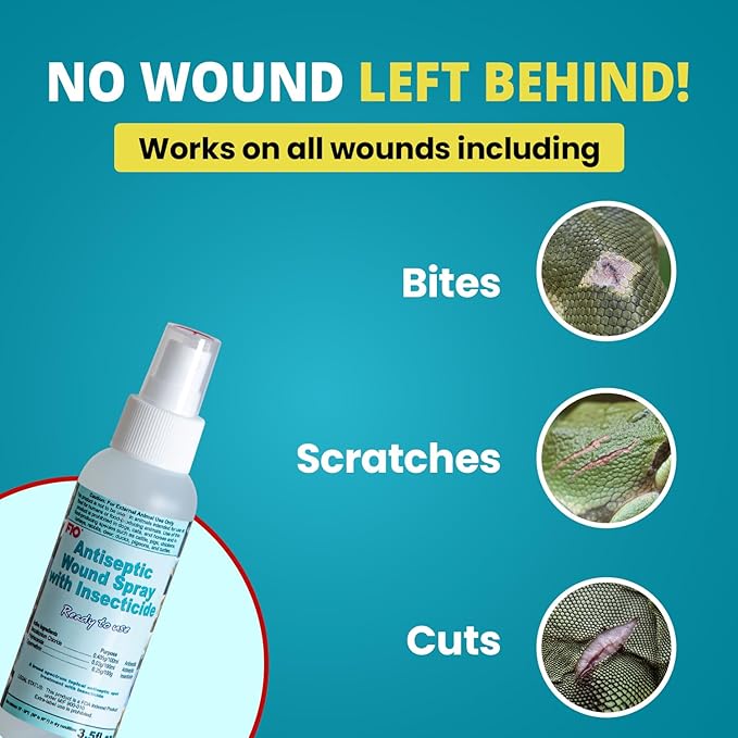 F10 Antiseptic Wound Care Spray for Reptiles, Birds, Small Animals & Exotic Animals. Prevents Infection - 100ml