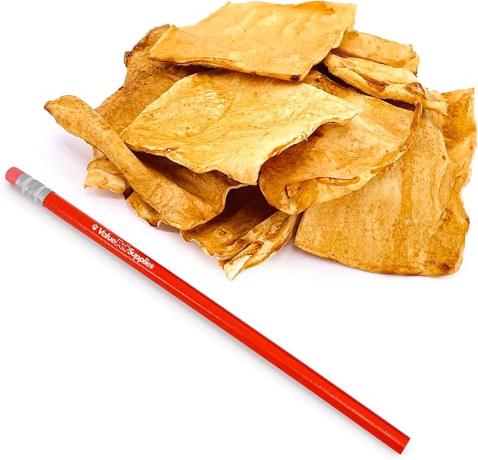 ValueBull USA Rawhide Chips, Chicken Infused, 10 Pound Bulk Pack - Natural & Safe, USA Beef Hide, Long Lasting, Chemical Free, No Artificial Flavors