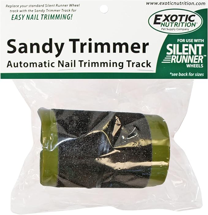 Sandy Track - for Green Silent Runner 12" Wide - Textured Nail Trimming Track for Pet Exercise Wheel (Green 12" Wide)