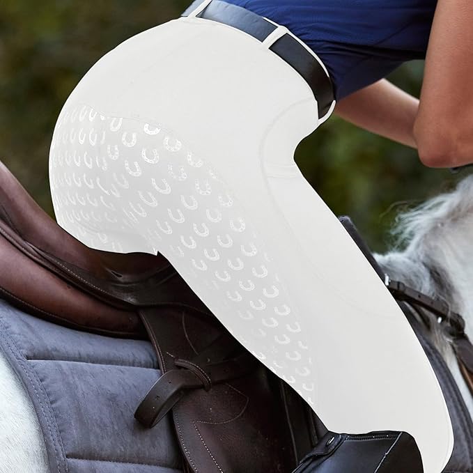 FitsT4 Sports Women's Full Seat Riding Tights Active Silicon Grip Horse Riding Tights Equestrian Breeches