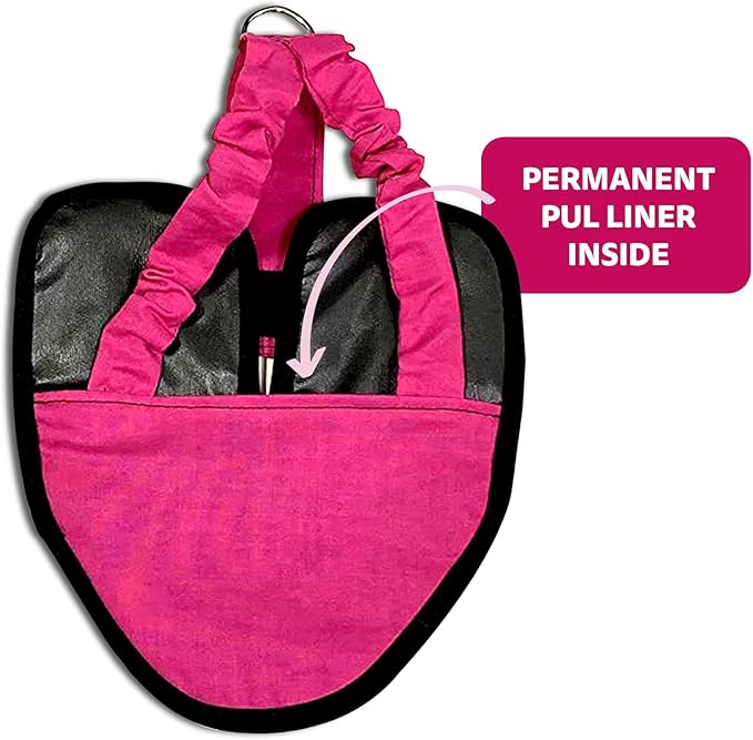 Hen Holster, Wrap-Around Chicken Diapers, Comfy Chicken Diapers for Hens & Roosters, US-Made Chicken Diaper, Must-Have Chicken Accessories, with Sewn-in Liner, XL, Pink - Crazy K Farm