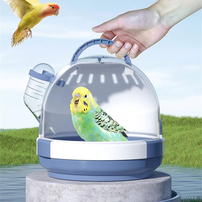 Portable Clear Bird Parrots Transport Cage Window Carrier Bag Breathable Bird Carrier Travel Bag Parrots Travel Cage