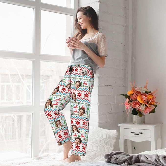 Personalized Pajama Pants For Men Women Custom Pajama Pants With Face Custom Face Pajamas Funny Customized Gifts