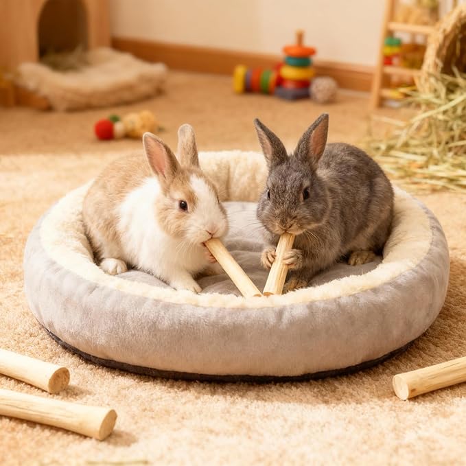 430g Natural Sweet Bamboo Chew Toys Chew Sticks Bamboo Sticks Teething Toy for Rabbit, Bunny, Guinea Pig, Hamster, Chinchilla, Bunny, Rat and Other Small Animals