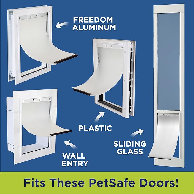 XL Replacement Dog Door Non PVC Flap Fits PetSafe PAC11-11040 - Measures 13 1/8" x 24 7/8" Longer Lasting, Most Energy Efficient, Less Shrinkage, BPA Free