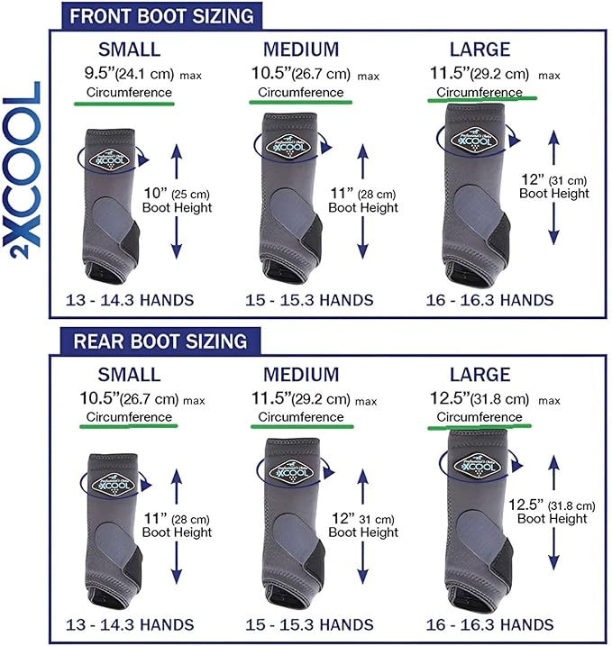 Professional's Choice 2XCOOL Sports Medicine Horse Boots | Protective & Breathable Design for Ultimate Comfort, Durability & Cooling in Active Horses | 2 Pack