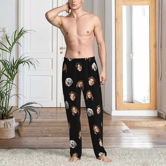 Personalized Pajama Pants For Men Women Custom Pajama Pants With Face Custom Face Pajamas Funny Customized Gifts