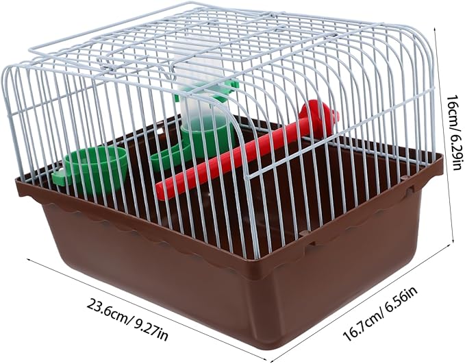BESPORTBLE Portable Bird Cage for Lovebirds Spacious Travel Carrier with Perch Food Box Waterer Lightweight Convenient Cage for Parrots Small Pets for Outdoor Use