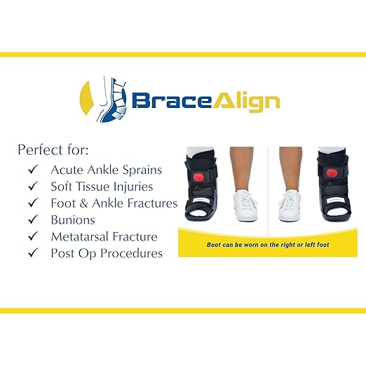 Air CAM Walker Boot Short + Ankle & Foot Ice Pack Cold Wrap