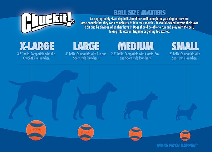 Chuckit! Ultra Ball Dog Toy - Size XL - for Dogs 100+ lbs - Made from Durable Rubber - Super Bouncy - Floats in Water - 3.5-inch Diameter -,1 Count (Pack of 2)