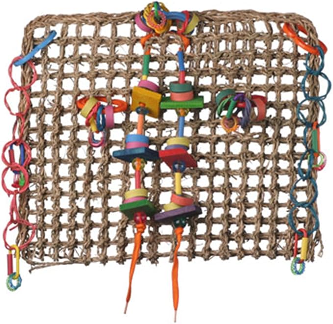 Super Bird Creations SB699 Activity Wall Toy - Ideal for Parrots, Ringnecks, Conures - Perfect for Chewing, Foraging, and Boredom Relief, Safe and Engaging Design - Medium Bird Size, 12" x 14" x 3"
