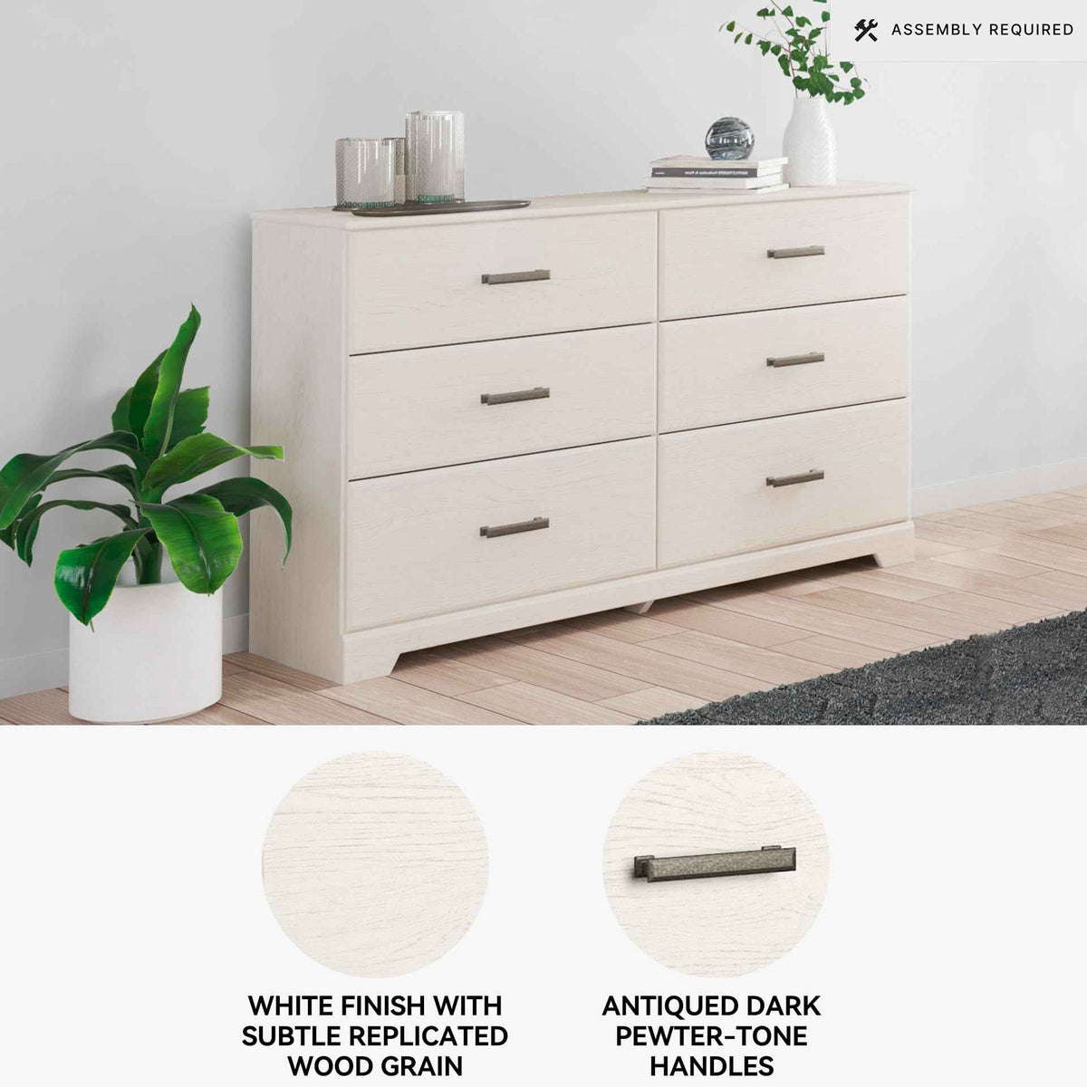Stelsie 6 Drawer Bedroom Dresser