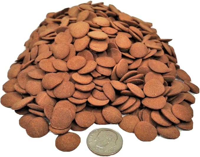 Aquatic Foods Inc. Ultra Multi-Shrimp 12mm - 1/2" Small Sinking Wafers for Bottom Fish, Shrimp, Snails, Crabs, Crayfish, All Tropical Fish...11oz Small Jar
