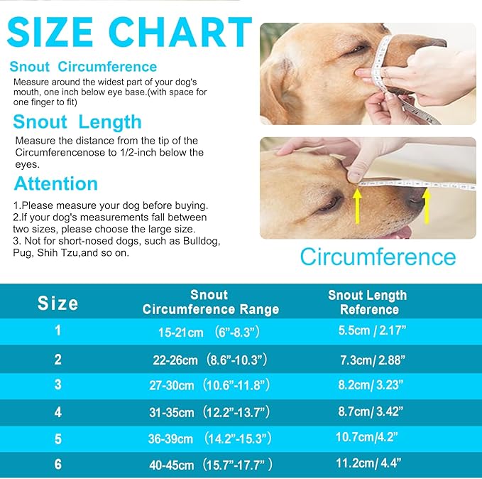 Dog Muzzle, OKKIC Basket Muzzle Anti Biting Chewing, Sturdy Lightweight Muzzle Allows Panting Drinking,Muzzle for Small Medium Large Dogs, Suitable for Grooming Trimming Training (Black, Size5)