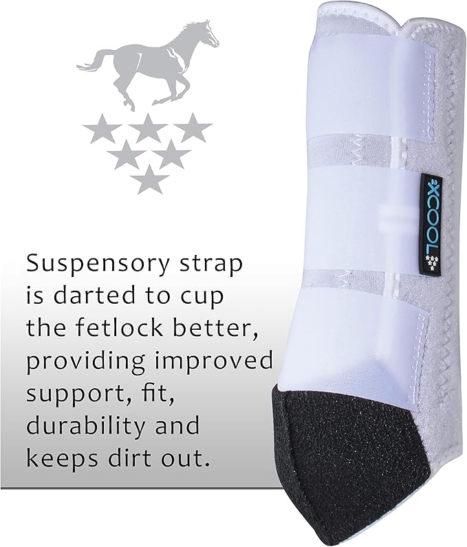 Professional's Choice 2XCOOL Sports Medicine Horse Boots | Protective & Breathable Design for Ultimate Comfort, Durability & Cooling in Active Horses | 2 Pack