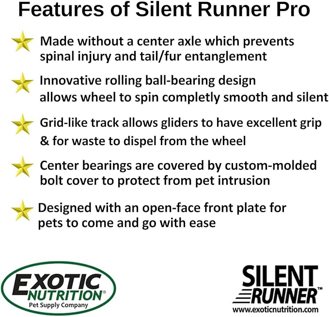 Silent Runner Pro Wheel (Black with Stand)