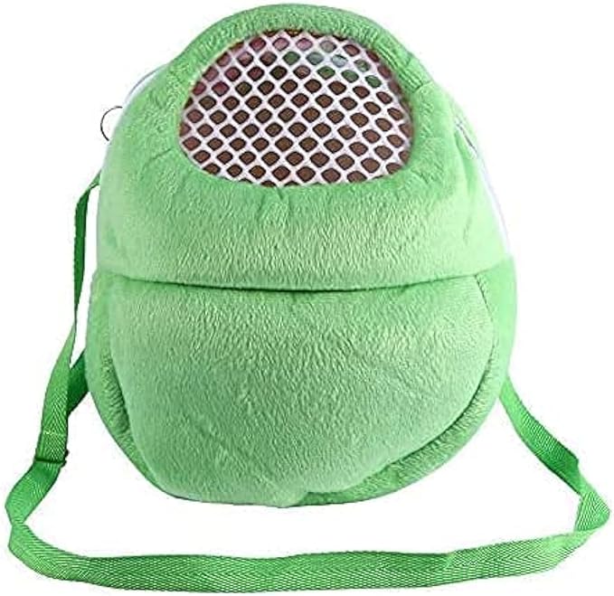 Litewoo Guinea pig Carrier Portable Travel Bag, Warm and Breathable Outdoor Portable Tote Bag for Rat Hedgehog Chinchilla Sugar Glider Hamster Squirrel Small Animal (Green)