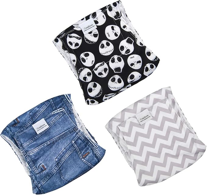 CuteBone Dog Belly Bands for Male Dogs Wraps Washable Doggie Diapers DM06L