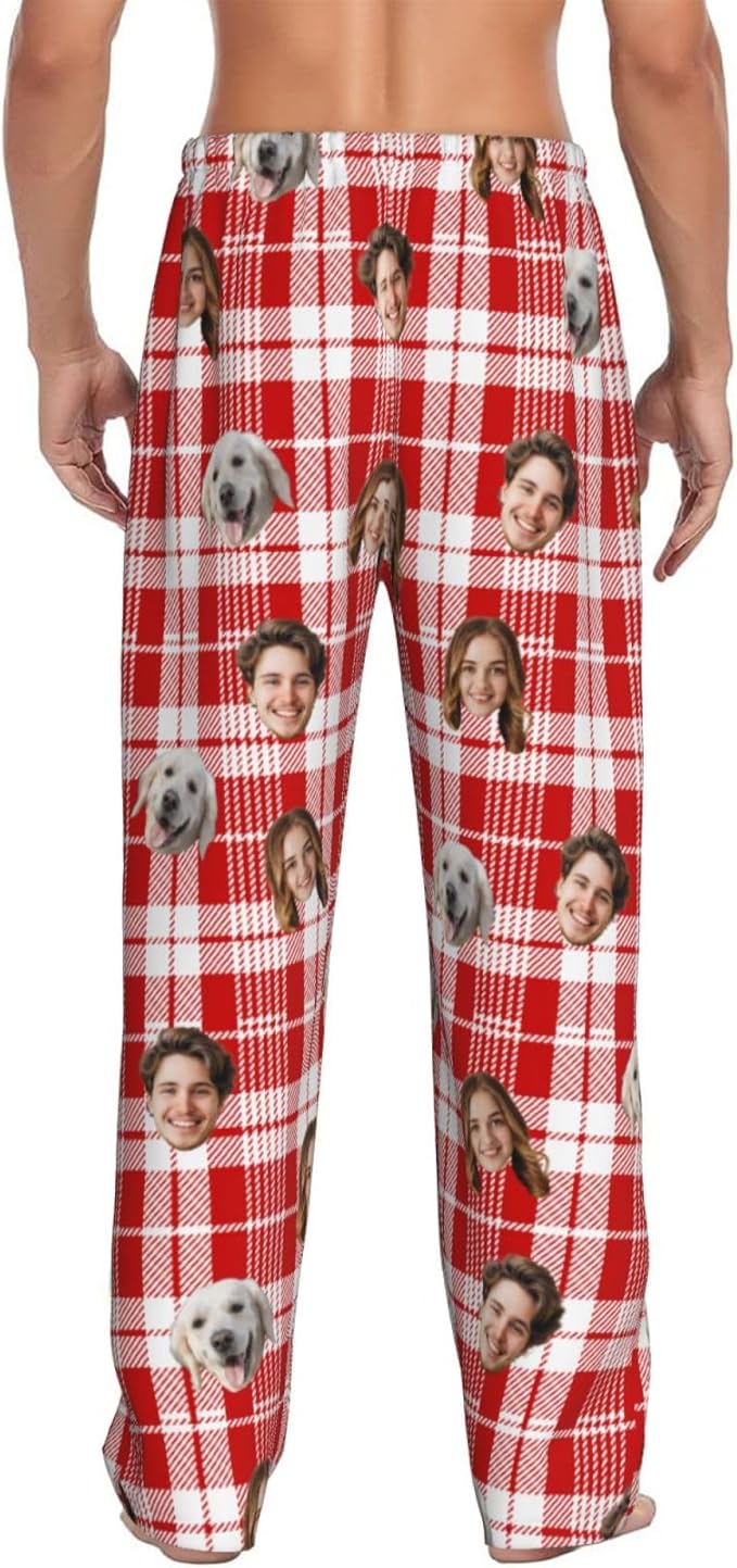 Personalized Pajama Pants For Men Women Custom Pajama Pants With Face Custom Face Pajamas Funny Customized Gifts