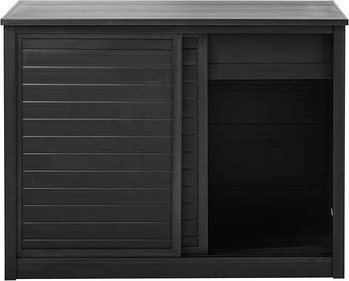 New Age Pet ECOFLEX Two Medium Reptile Enclosures with Matching Stacker and Cabinet Stand Set in Black
