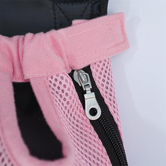 Portable Pet Carrier Backpack, Adjustable Pet Front Cat Dog Carrier Backpack Travel Bag for Small Medium Dogs Cats Puppies, Cat Backpack Carrier for Hiking Cycling (H, M)