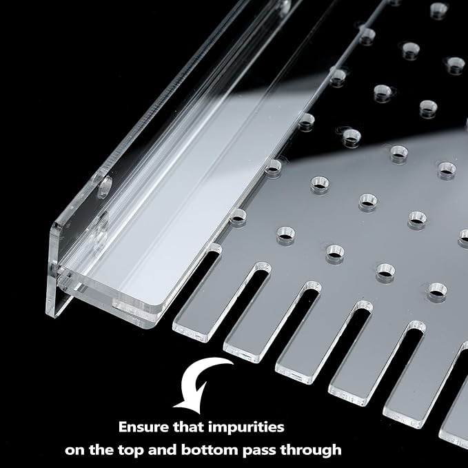 Aquarium Divider Clear 10/15/20 Gallon Fish Tank Divider with Suction Cups (10 Gallon)