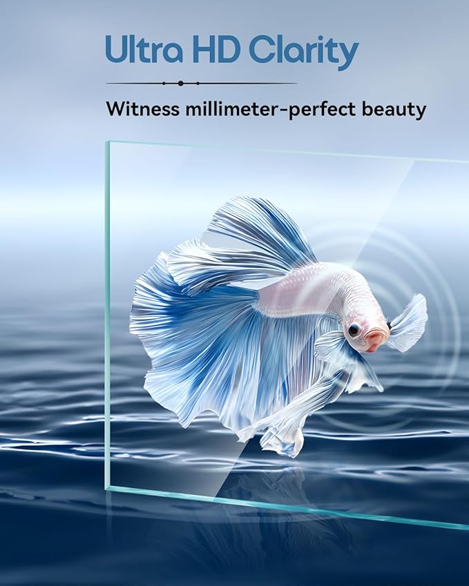 Glass Fish Tank Kit, 2.5 Gallon Betta Fish Tank Aquarium Starter Kit with Filter, Lights, Lid, for Betta, Goldfish, Small Fish or shrimg
