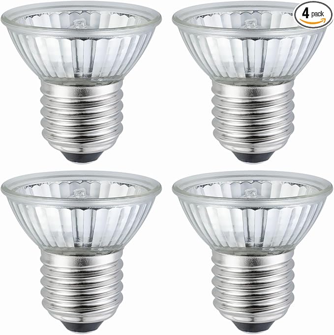 UVB UVA Reptile Light Bulb 75W Bulb for Reptiles and Amphibians Use for Turtle, Bearded Dragon, Lizard Cages Heat Lamp Replacement Bulb, 4 Packs