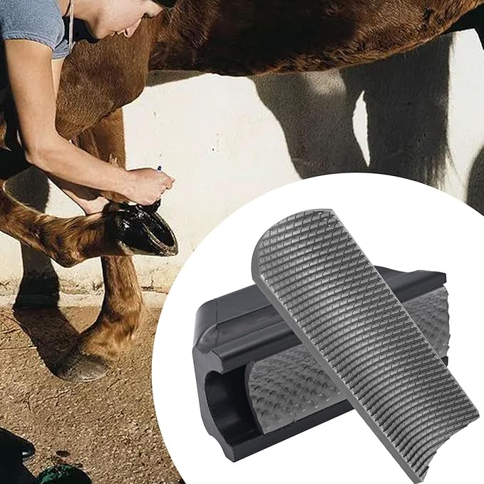 Farrier Rasp File Hoof Trimming Tool, with Coarse and Fine Teeth for The Repair of Pony Hooves, Goat Hooves, Horse Hooves, Pig Hooves and Other Animal Hooves