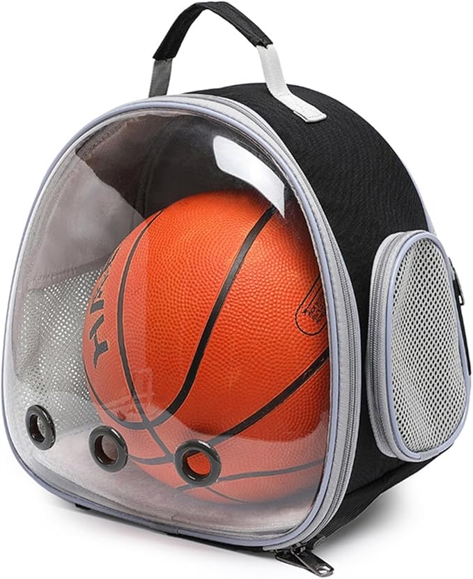Portable Travel pet Backpack Carrier Small Animal Travel Bag for Hamster, Guinea Pig, Bird, Cat, Rabbit, Pink (Grey)