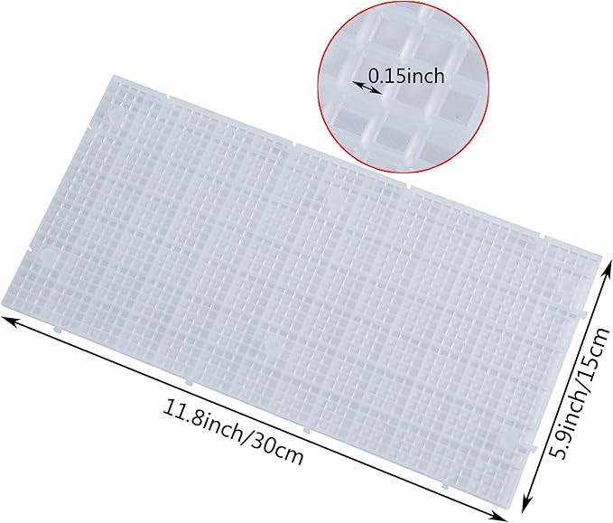 ALEGI Aquarium Grid Isolate Board Divider Fish Tank Bottom Black Filter Tray Plastic Crate (8pcs)