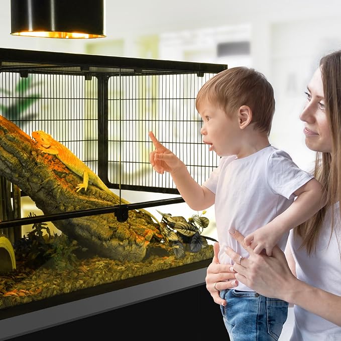 REPTI ZOO Reptile Heat Lamp Bulb 150W,2 Pack Neodymium Basking Spot Light, UVA Daylight Heating Lamp for Amphibian & Chicken Brooder | Simulated Natural Sunlight for Bearded Dragon,Lizard,Tortoise