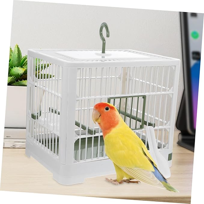 BESPORTBLE Foldable Bird Travel Carrier Cage Lightweight Portable Design for Parakeets and Small Birds for Travel and Outdoor Use Construction for Reliability