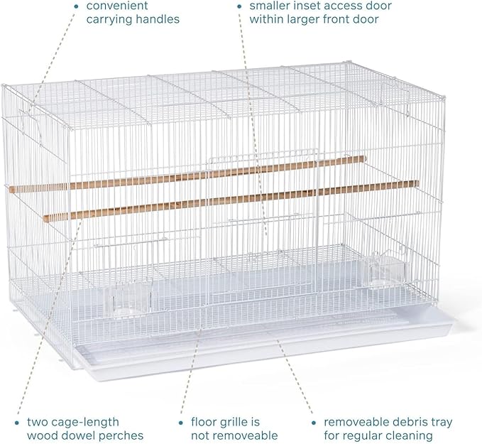 Maykoosh Renaissance Refinement Flight Bird Cage with Castle-Inspired Design, Spacious Interior, Durable Construction, and Ample Room for Birds to Fly, Play