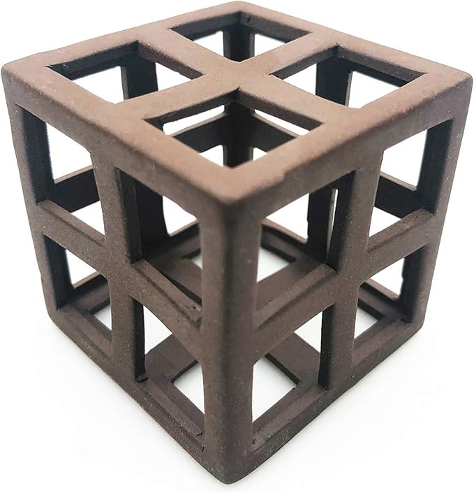XMHF Aquarium Ceramic Small Fish Shrimp Crayfish Breeding Habitat Shelter Brown XM310