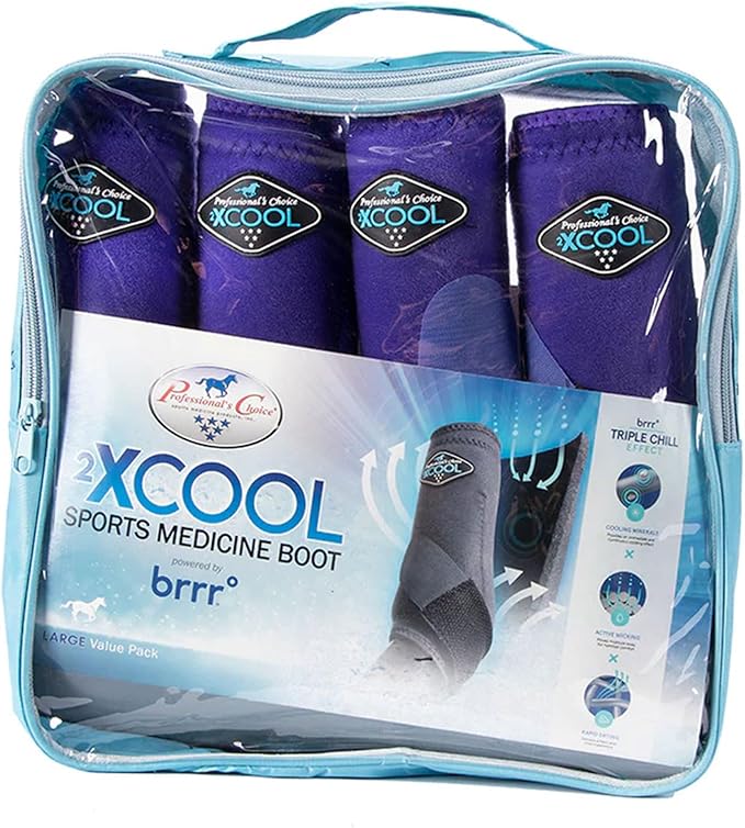 Professional's Choice 2XCOOL Sports Medicine Horse Boots | Protective & Breathable Design for Ultimate Comfort, Durability & Cooling in Active Horses | 2 Pack